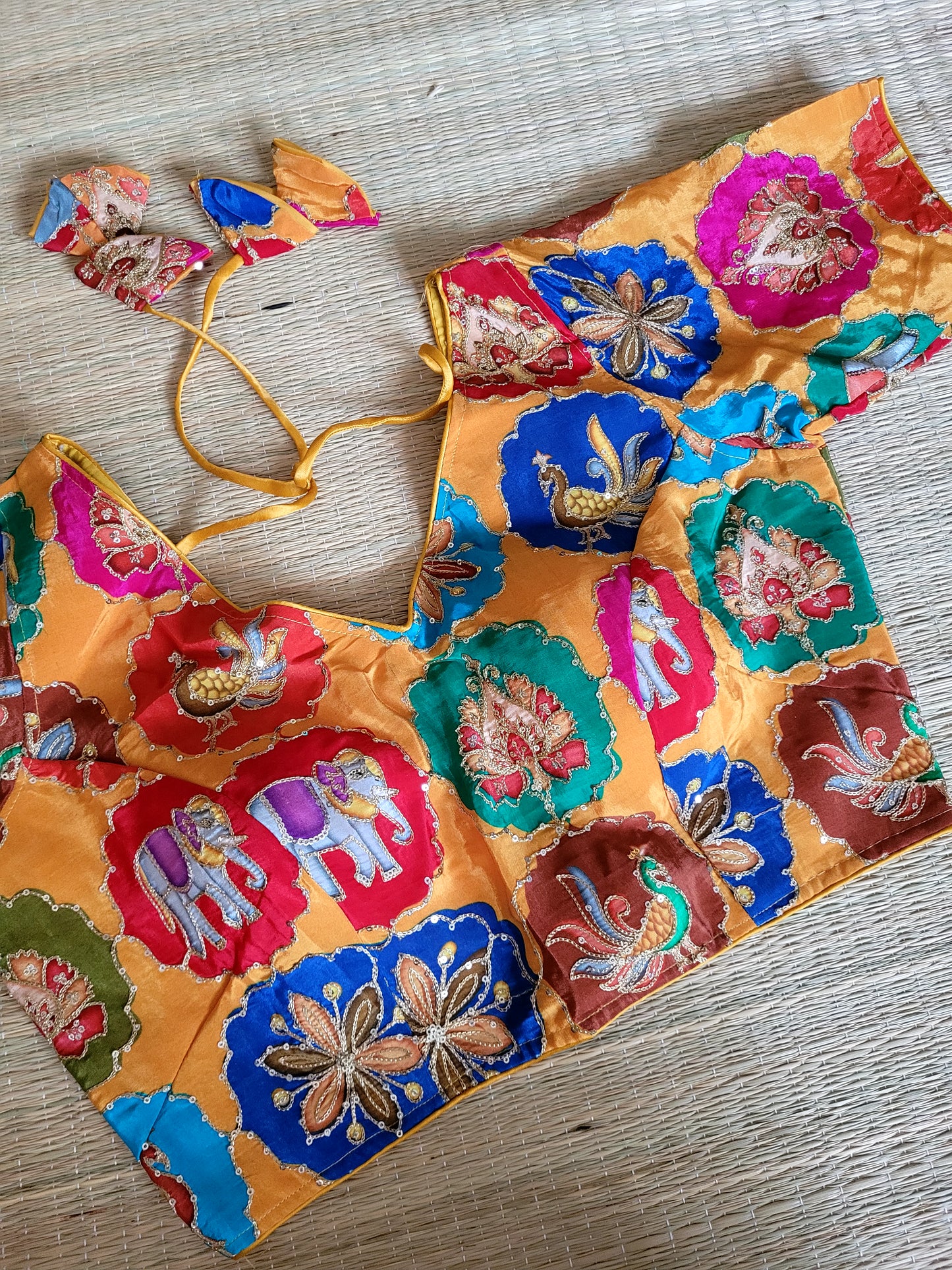 Viscose Chinon Embroidery Blouse