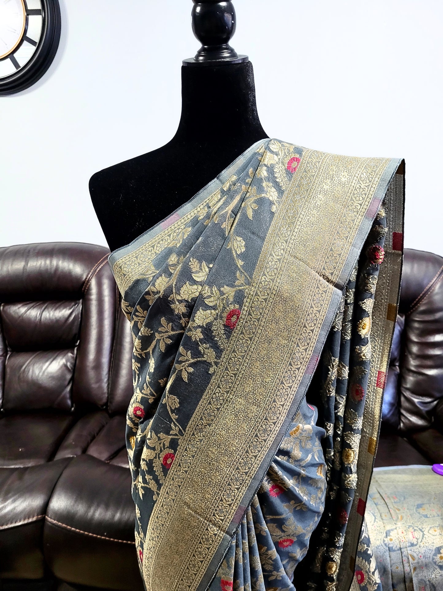 Premium Khadi Georgette Saree