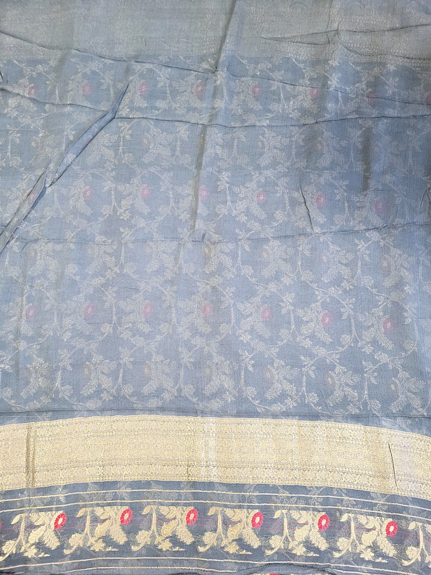 Premium Khadi Georgette Saree