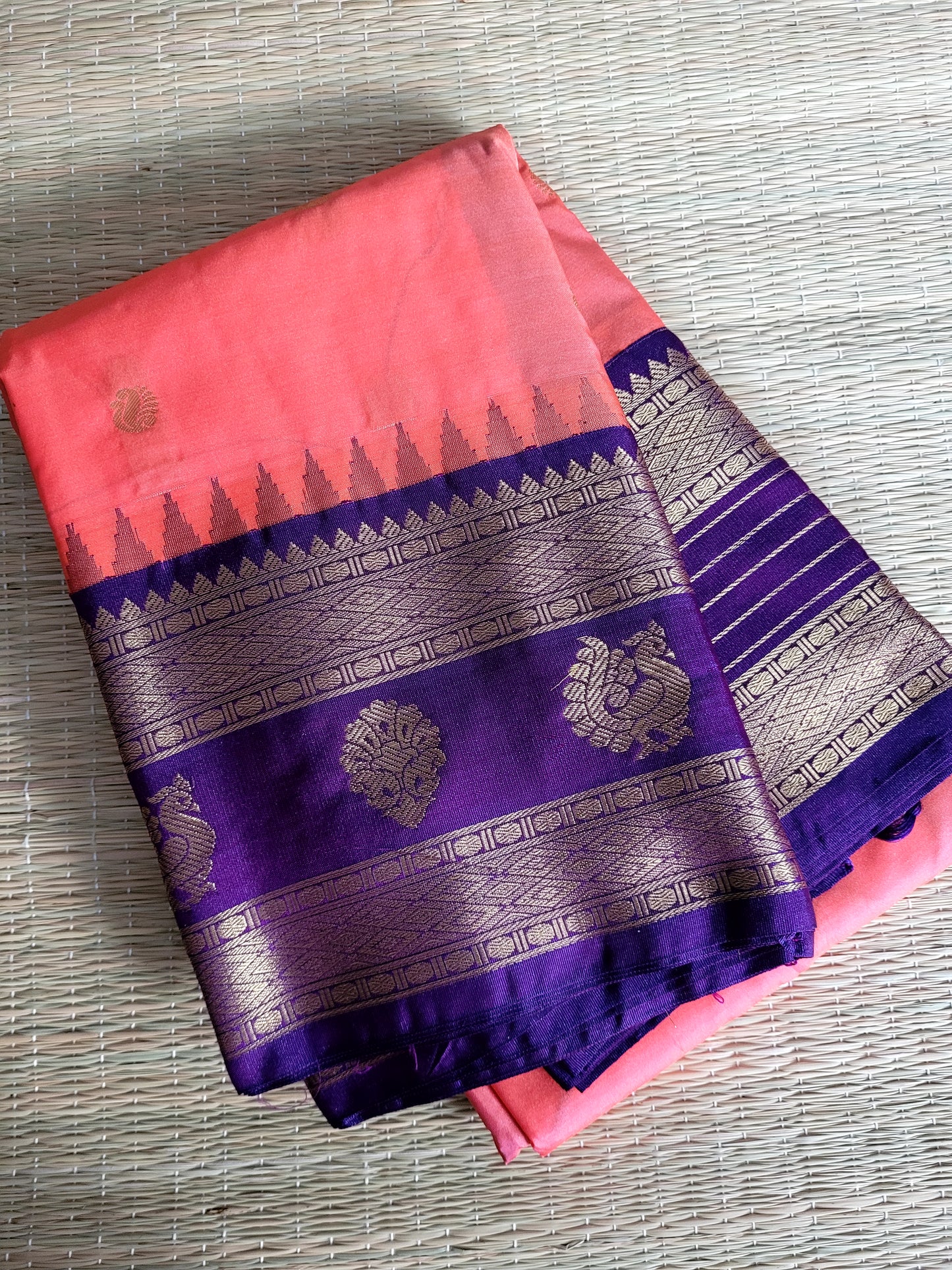 Semi Kanchipuram Handloom Silk Saree