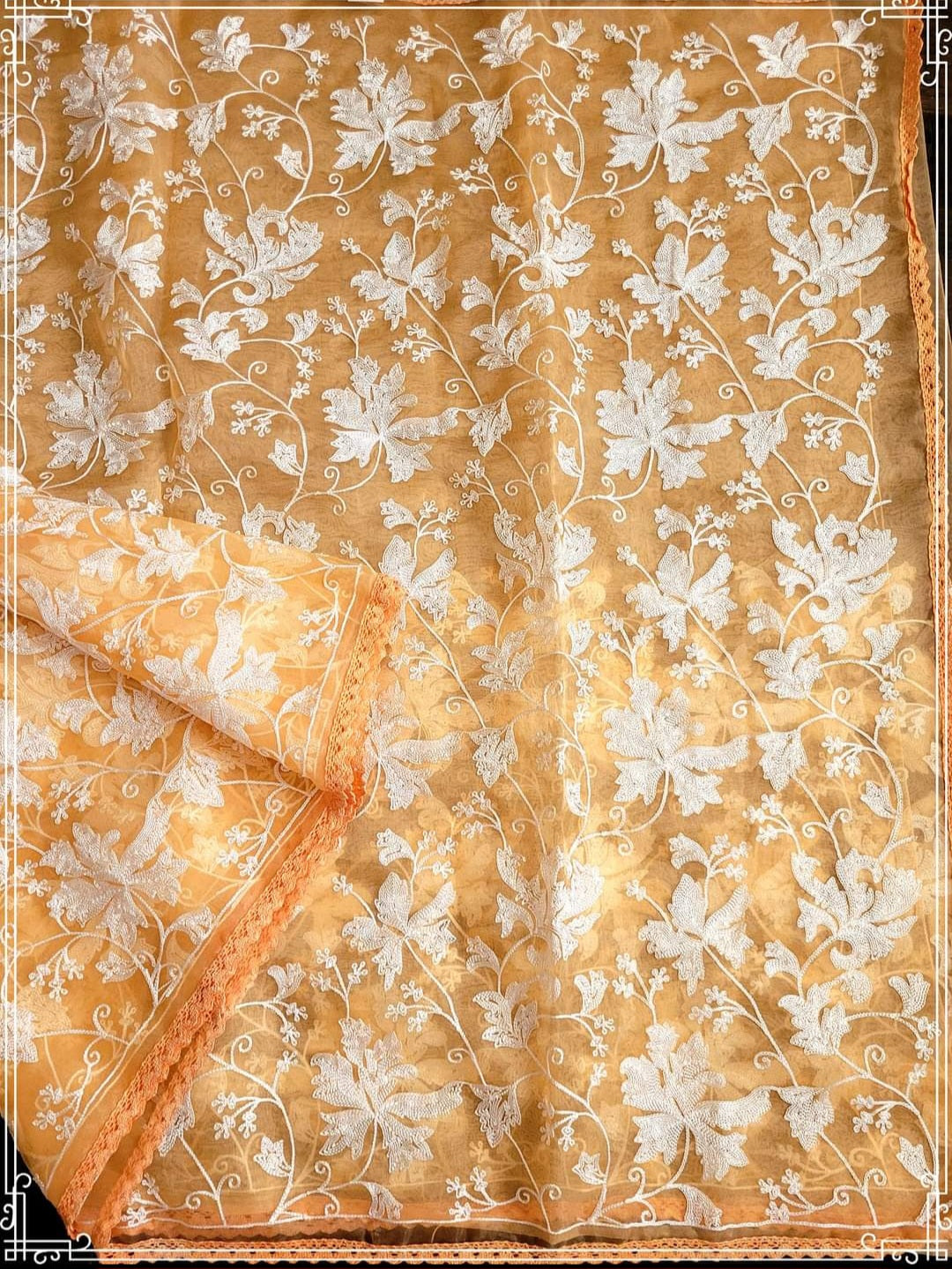 Organza Embroidery Saree