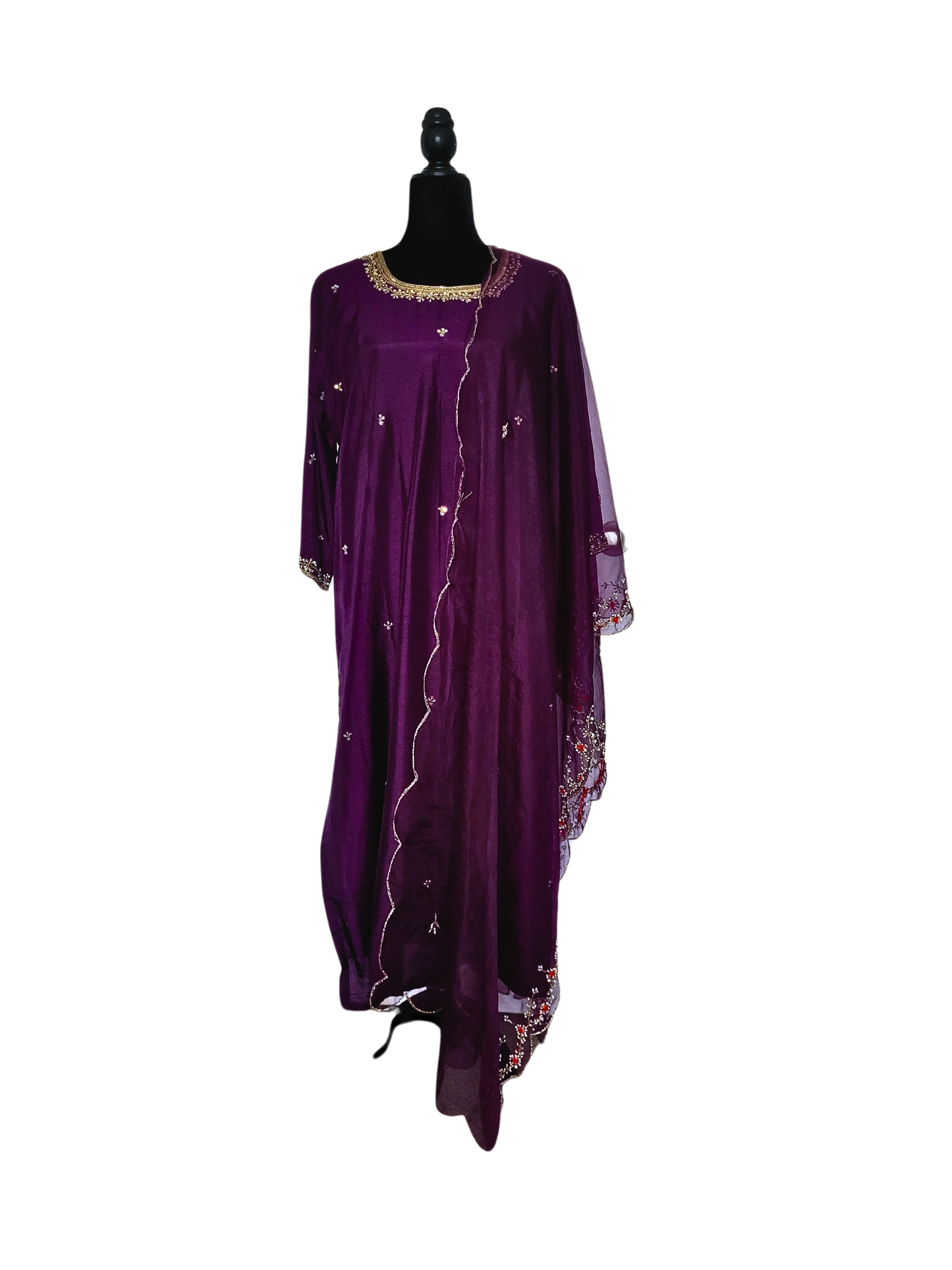 Salwar Suit With Organza Dupatta