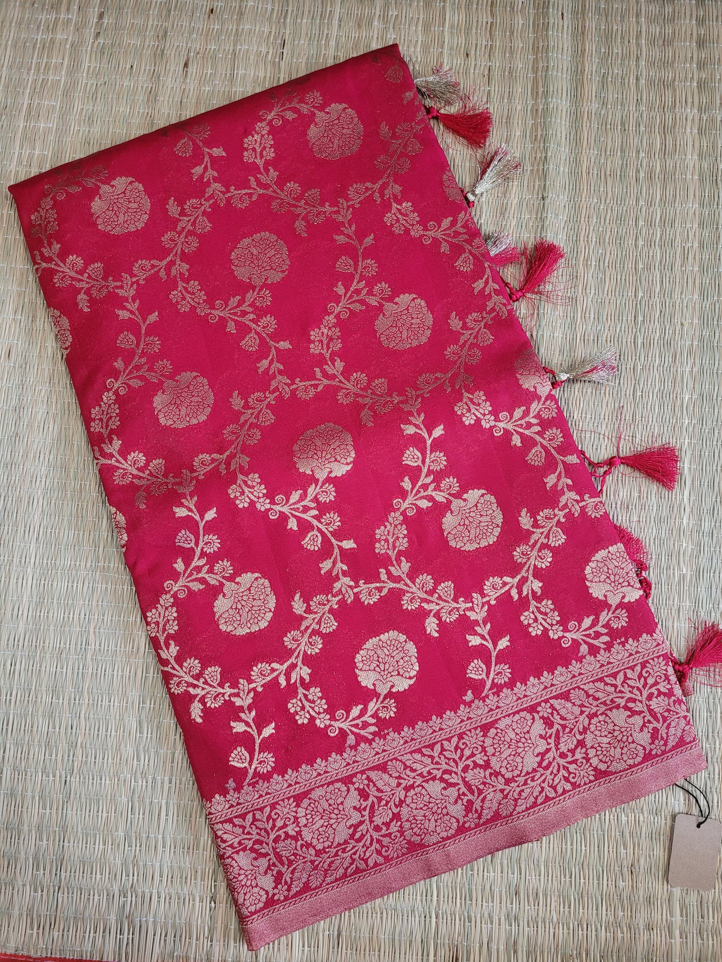 Semi Georgette Banaras Silk Saree