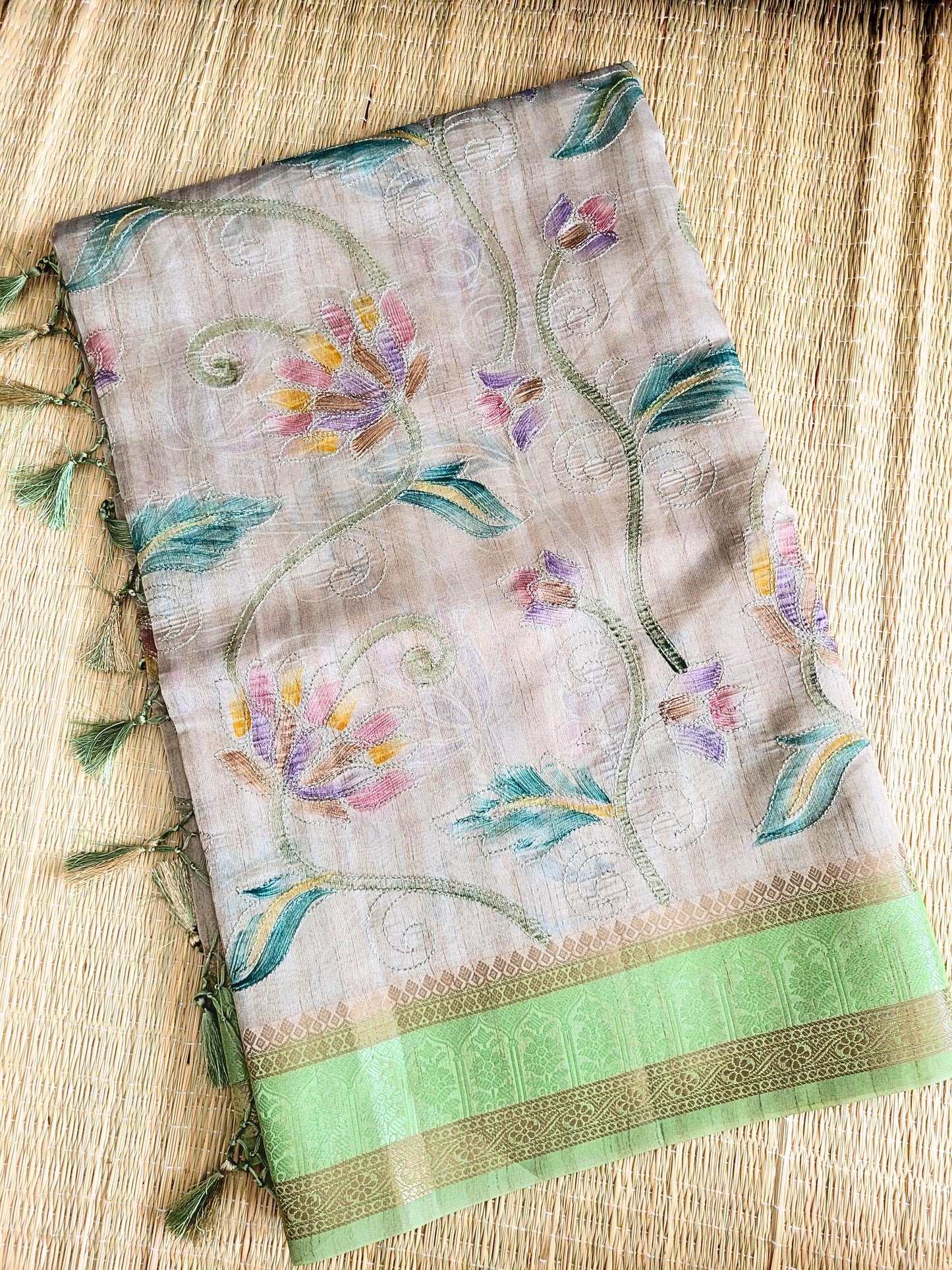 Semi Tussar Silk Saree