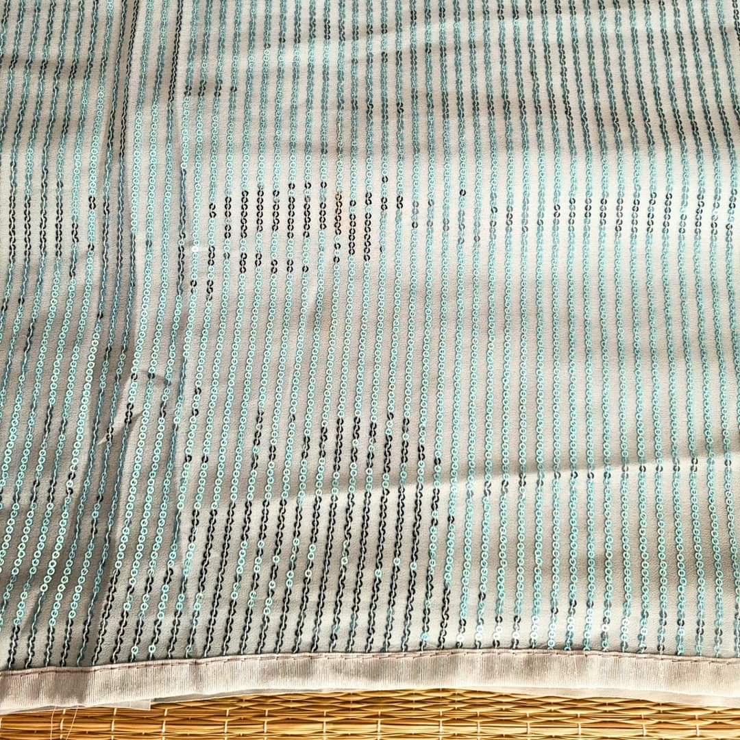 Georgette Sequins Saree