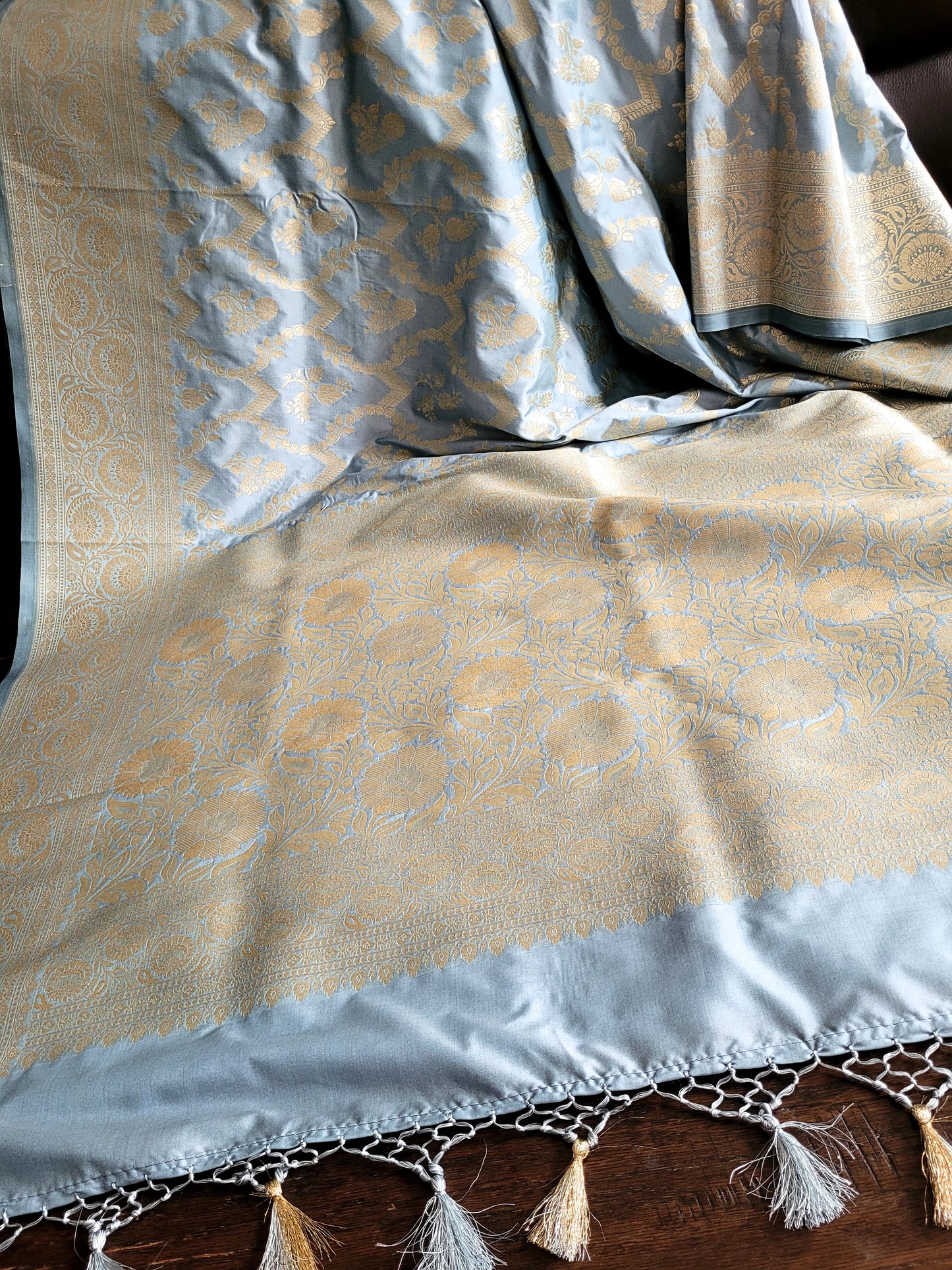 Semi Kathan Banaras Jaal Saree