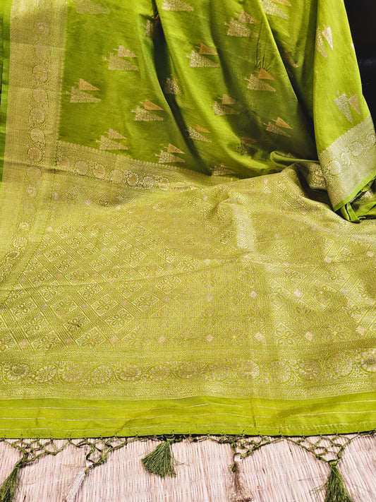 Semi Raw Silk Banaras Saree