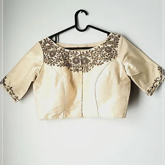 Raw Silk Aari Work Blouse