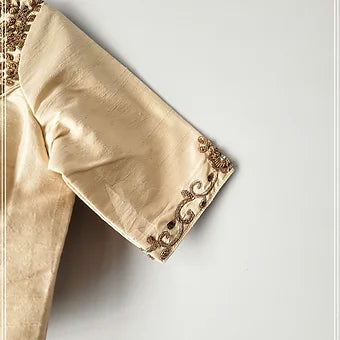 Raw Silk Aari Work Blouse