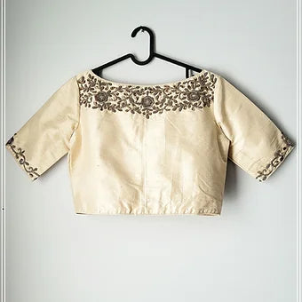 Raw Silk Aari Work Blouse
